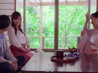 Sex-crazed Nippon lesbian couple takes on risky Tokyo XXX threesome with stranger's nipple clamps, while her husband films the hot fuck China porn scene!